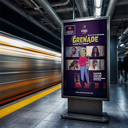 Backstage Playmakers poster kiosk application