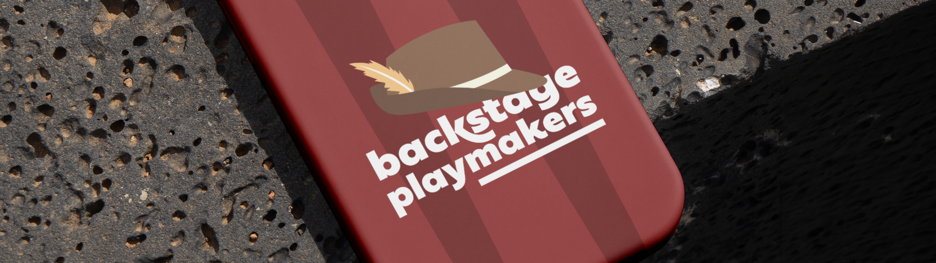 Backstage Playmakers poster kiosk mockup
