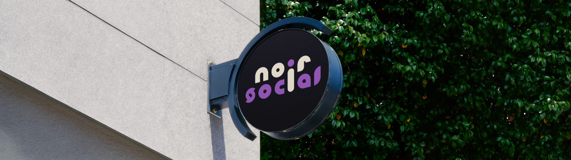 Noir Social logo presentation